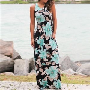 Floral print maxi